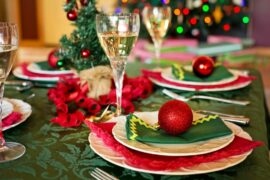 holiday table setting